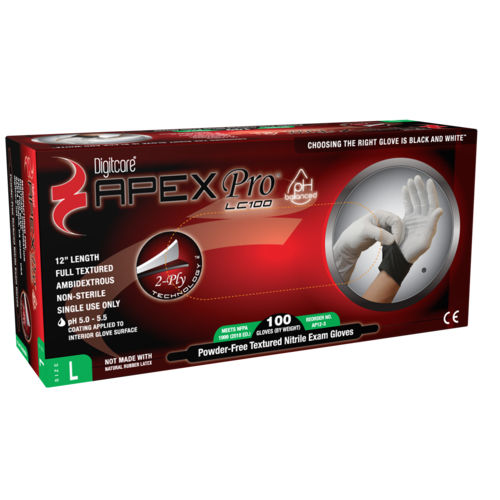 Nitrile gloves - ApexPro™ LC100 - Digitcare Corporation - medical / powder-free