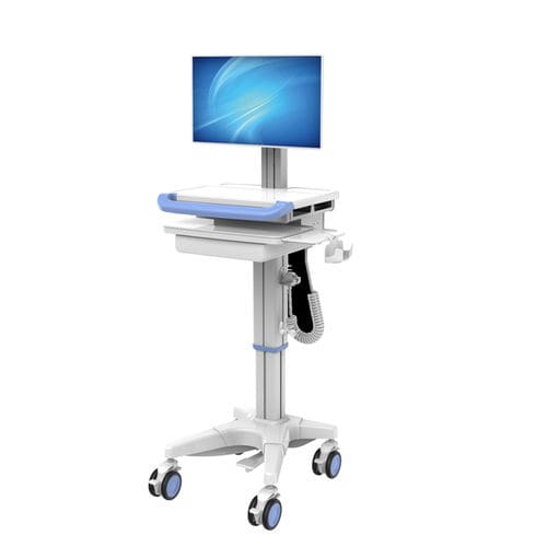 Height-adjustable computer cart - PAB-00-3 - Fujian Secure Medical Technology