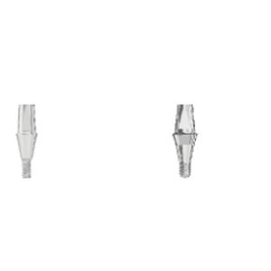 Titanium implant abutment - S-B series - Novodent - internal / straight / screw