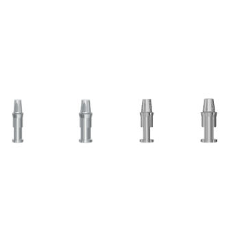 Stainless steel dental implant analog - Solid - Novodent - straight