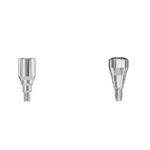 Titanium healing abutment - COUPLE - Novodent - internal / straight / screw