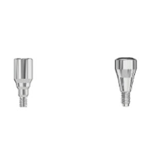 Titanium implant abutment - S-B series - Novodent - internal octagon / straight / screw