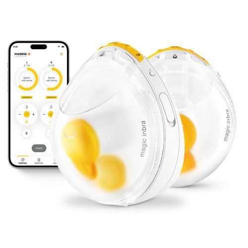 Electric breast pump - Magic InBra™ - MEDELA - with rechargeable battery / with accessory kit / double