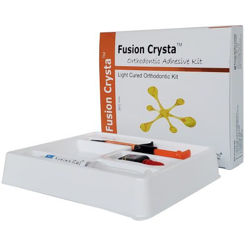 Orthodontic bracket orthodontic adhesive - Fusion Crysta™ - PREVEST DENPRO LIMITED - photopolymerizable