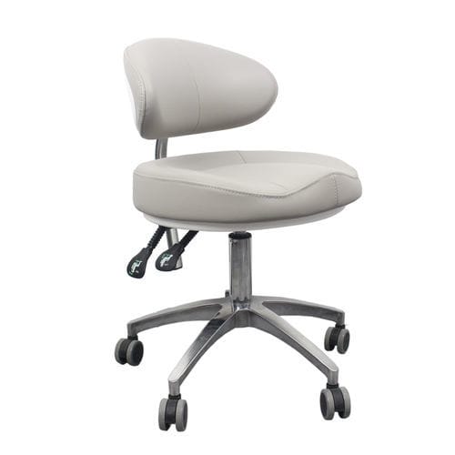 Height-adjustable surgeon's chair - JG-B2 - FOSHAN JINGLE MEDICAL EQUIPMENT CO., LTD - mobile / pneumatic / stainless steel