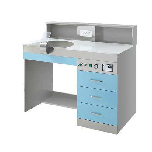 Training dental laboratory workstation - JG-J1 - FOSHAN JINGLE MEDICAL EQUIPMENT CO., LTD - with drawers / compact / with ventilation
