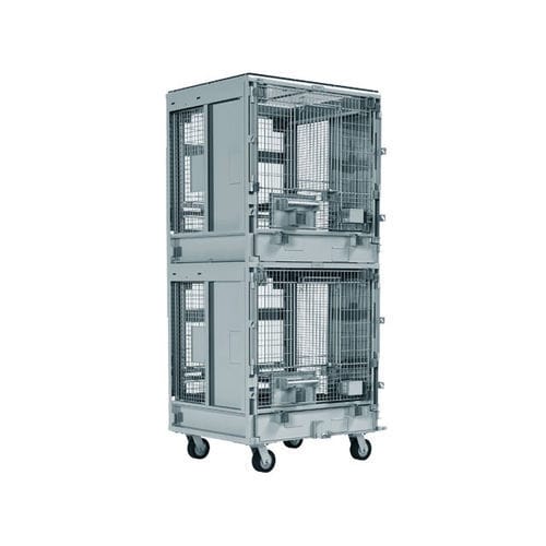 Dog animal research cage LAB PRODUCTS modular / twolevel