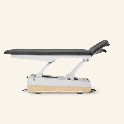 Electric massage table - Swop 2 - Naggura - on casters / with adjustable height backrest / with tilting backrest