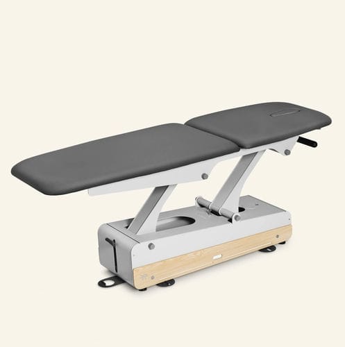 Electric massage table - Swop 2L - Naggura - on casters / with adjustable height backrest / 2-section