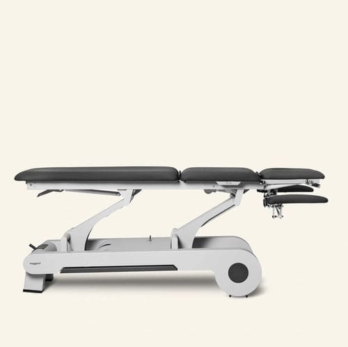 Electric massage table - N'Run 5 - Naggura - on casters / with adjustable height backrest / with armrests