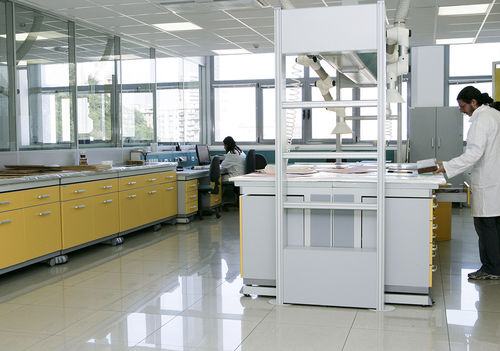 Dental laboratory bench - MONOLITE IPERGRES® LABORATORY - MONOLITE IPERGRES - for histopathology / for nuclear medicine / sterilization