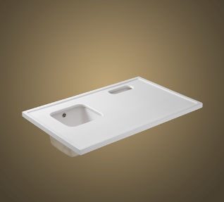 Laboratory worktop - Eco-Logic ® - MONOLITE IPERGRES - sterilization / for veterinary clinics / for dental laboratories
