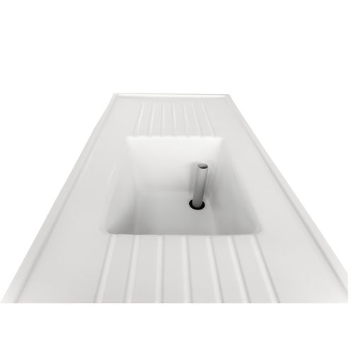 Technical ceramics sink - MONOLITE IPERGRES® MONOBLOCK - MONOLITE IPERGRES - laboratory / medical / for hygiene area