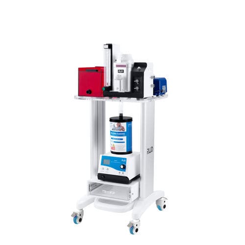 Animal research veterinary anesthesia system - R510-T  - Rothacher Medical - trolley-mounted