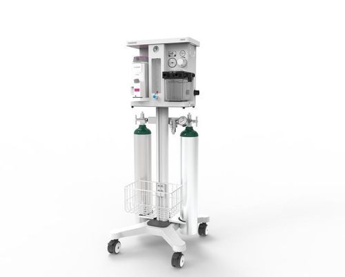 Trolley-mounted veterinary anesthesia workstation - AM30 - Rothacher Medical