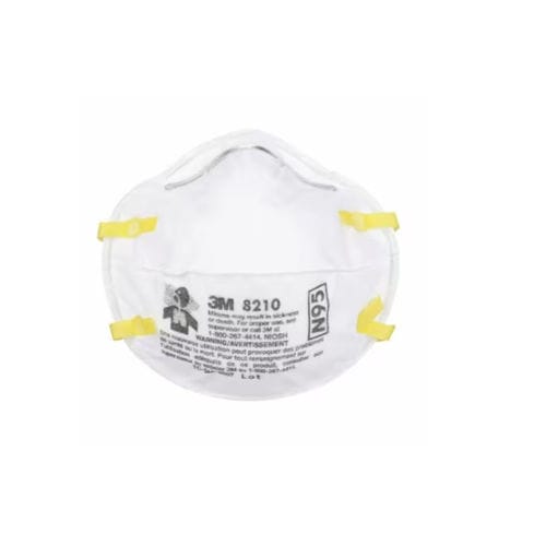 N95 respirator mask - 8210 - 3M Health Care - box of 20 / disposable