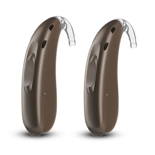 BTE hearing aid B SP 7 AudioService telecoil / beige / brown