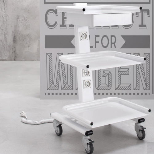 Medical device trolley smart cart DTU srl transport / 3shelf