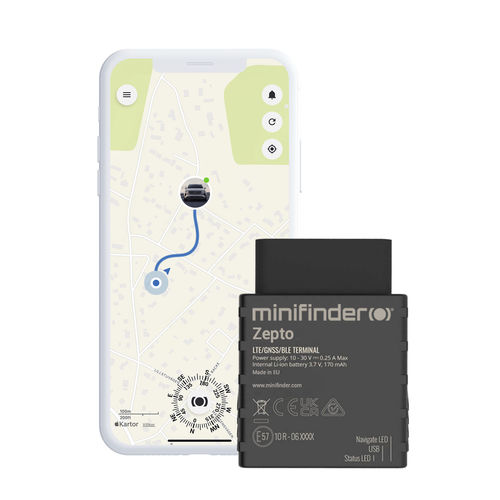 GPS localization system - Zepto - MiniFinder Sweden - for vehicles / tracking / with theft detection system