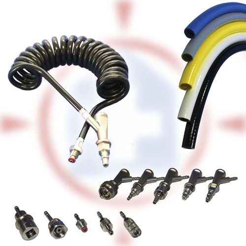 Medical gas tubing QualityCONNECT DEHAS Medical Systems spiral / straight