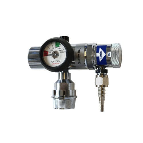 Medical gas pressure reducer - QualityREG 200 - DEHAS Medical Systems - single-stage / adjustable-flow