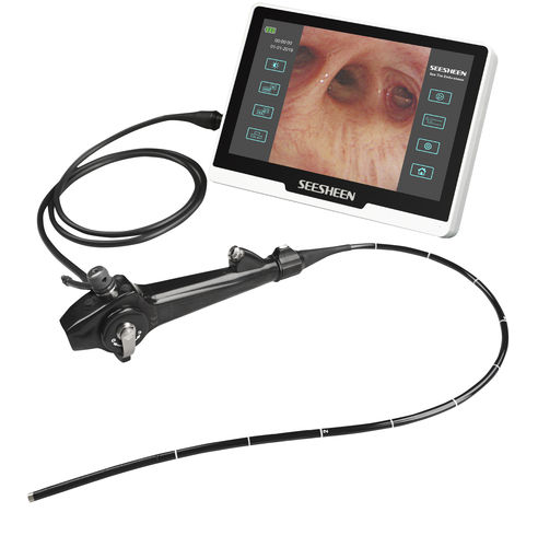Video bronchoscope with integrated video monitor - BR-1259 - Zhuhai Seesheen Medical Technology