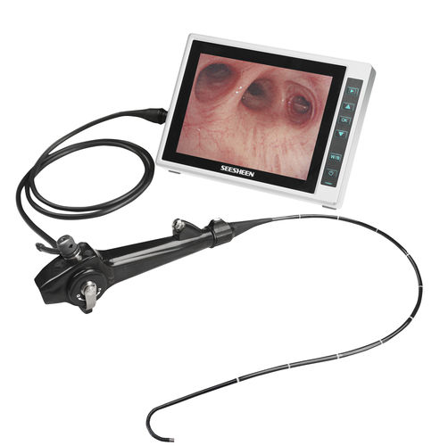 Video bronchoscope with integrated video monitor - BR-1249 - Zhuhai Seesheen Medical Technology