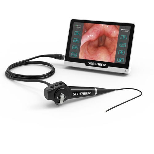 Pediatric video laryngoscope - EN-1039 - Zhuhai Seesheen Medical Technology - with integrated video monitor