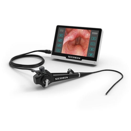 Pediatric video laryngoscope - EN-1249 - Zhuhai Seesheen Medical Technology - with integrated video monitor