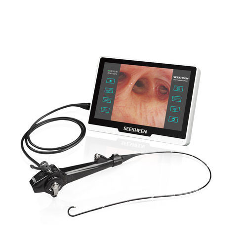 Video bronchoscope with integrated video monitor - BR-1242 - Zhuhai Seesheen Medical Technology