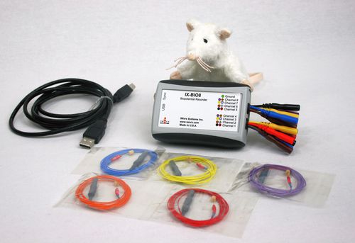 8-channel veterinary ECG system - IX-BIO8-SA  - iWorx - for small animals