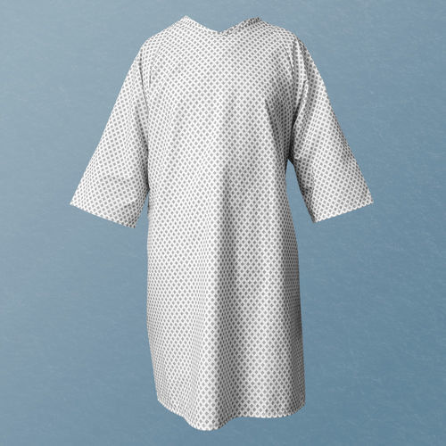 Patient gown Snowflakes Textiles Rumbo unisex / polyester / cotton