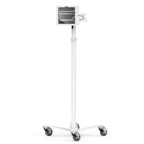 Articulated support arm - iPad Pro M4/iPad Air M2 2024 Medical Rolling Cart Extended  - Maclocks / Compulocks - height-adjustable / tilting / extension