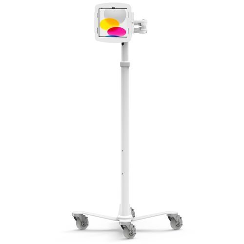 Tablet computer cart - iPad Medical Rolling Kiosk Rise Freedom Extended - Maclocks / Compulocks - secure / accessories