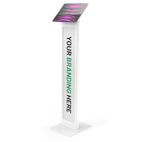 Tablet PC support arm - Brandable Floor Stand with Invisible Universal Tablet Mount - Maclocks / Compulocks - floor-mounted