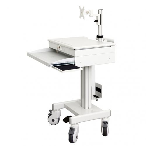 Mobile computer workstation - 901EA - Diwei Industrial Co., Ltd. - medical / laptop / height-adjustable