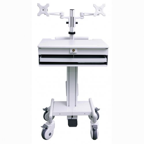 Mobile computer workstation - 902HA - Diwei Industrial Co., Ltd. - medical / laptop / height-adjustable