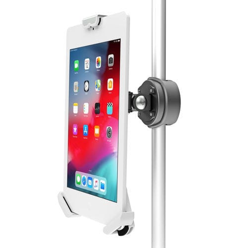 Tilting support arm - 124BB - Diwei Industrial Co., Ltd. - height-adjustable / for tablet PC / pole-mounted
