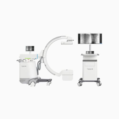 Mobile C-arm - uMC 560i - Shanghai United Imaging - with flat panel detector / with video column