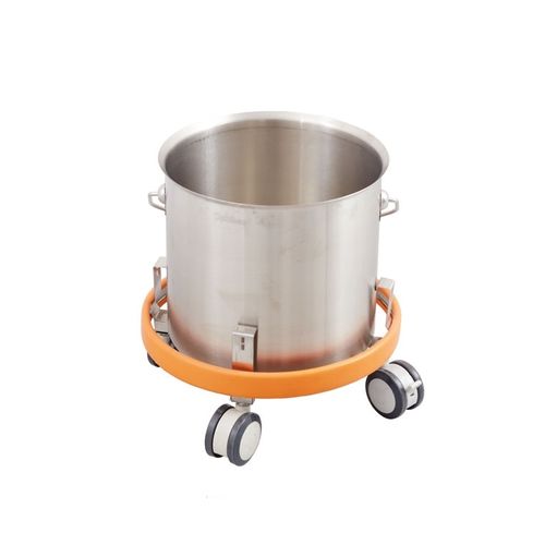 Trolley-mounted surgical basin stand - AB90.01 - Inspital Medical Technology - stainless steel