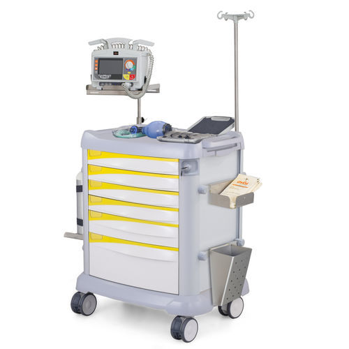 Emergency cart - AB11.60 - Inspital Medical Technology - for medical devices / handling / stainless steel