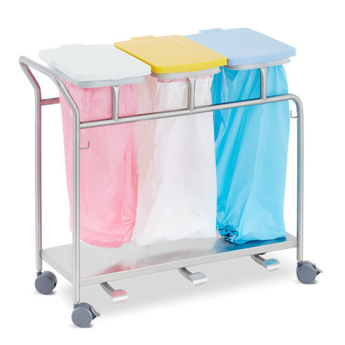 Hospital trolley - AB90.99 - Inspital Medical Technology - stainless steel / with bag / with waste bag holder