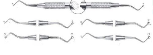 Double-ended dental burnisher - 15-68-002 - 006  - J+K Chirurgische Instrumente