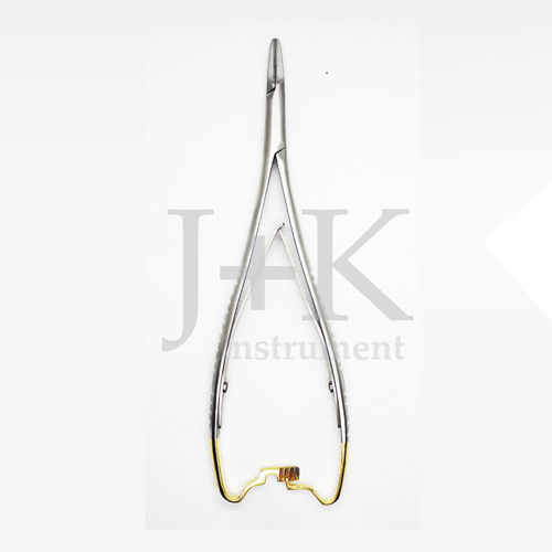 Surgical needle holder - 05-24-020 - J+K Chirurgische Instrumente - Lichtenberg / tungsten carbide