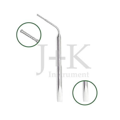 Osteotomy implant depth gauge - 25-111-050   - J+K Chirurgische Instrumente - angled / double-ended