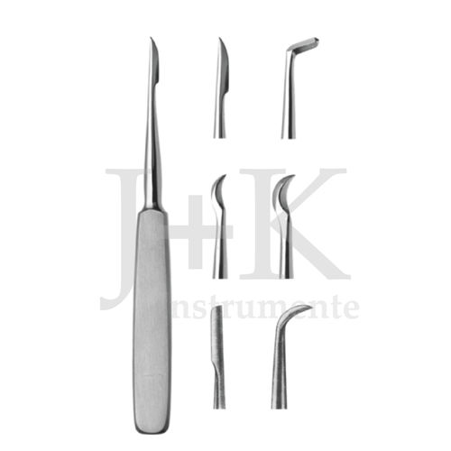 Straight dental root elevator - 14-55 series - J+K Chirurgische Instrumente