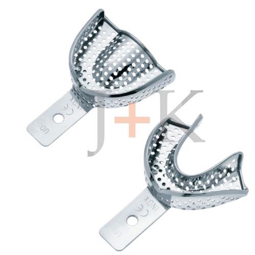 Upper dental impression tray - J+K Chirurgische Instrumente - lower / perforated