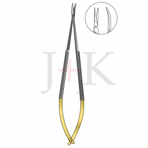 Dental surgery micro scissors - 20-101 - J+K Chirurgische Instrumente - for humans / curved / straight