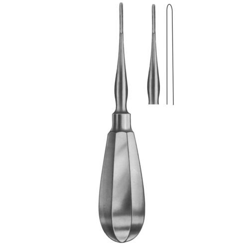Straight dental root elevator - 13-53 series - J+K Chirurgische Instrumente - Bein