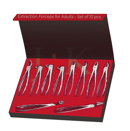 Tooth root extraction forceps - 35-121-054 - J+K Chirurgische Instrumente - for premolars / for canine teeth / for molars